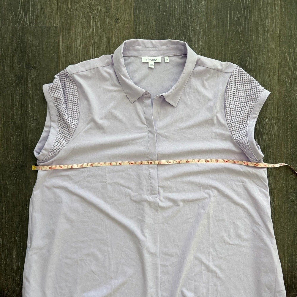 Chicos Womens UPF Protection Bungee Dress Lavender Sz 3 US XL Vacation Travel - Picture 4 of 7